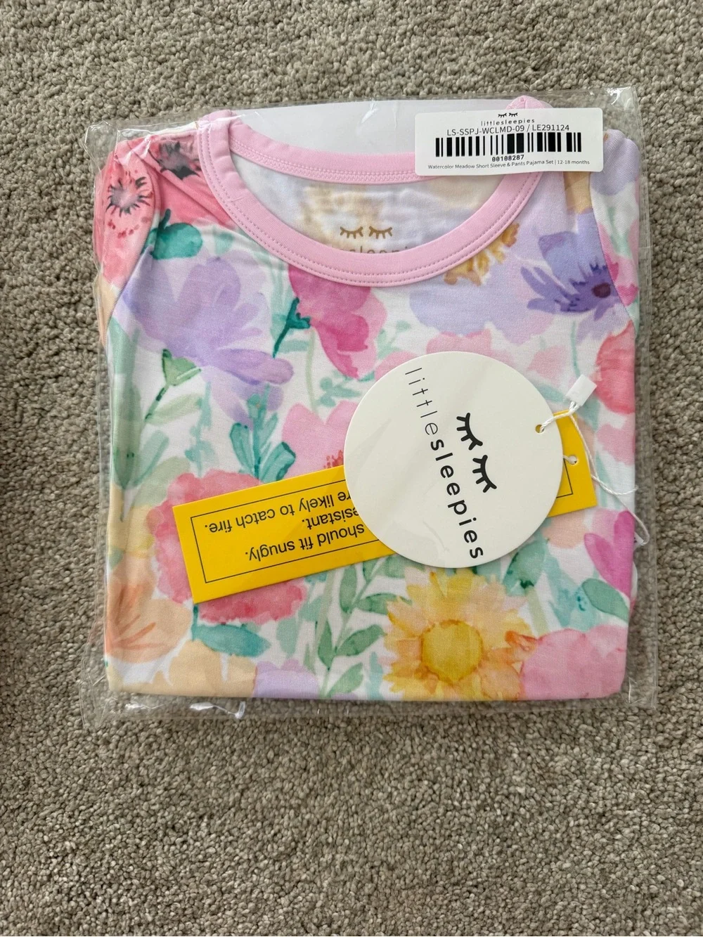 Little Sleepies Watercolor Meadow 2 Piece